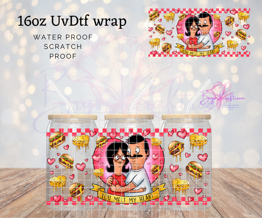 You melt my heart EXCLUSIVE* UV DTF Wraps