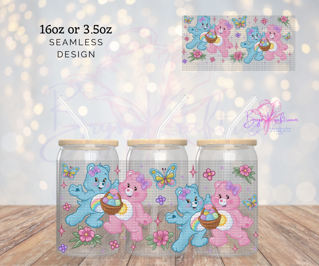 Easter 16oz Glass Can