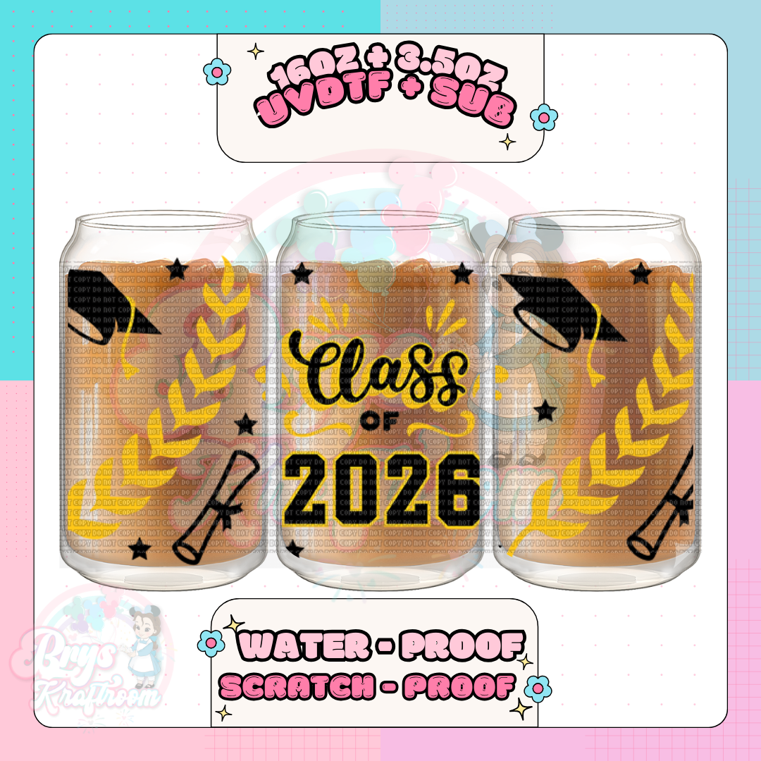 Senior C/O 26 | Black + Gold