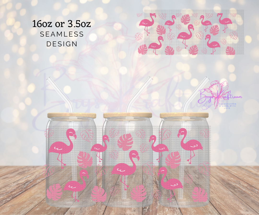 Flamingos  UV DTF Wraps