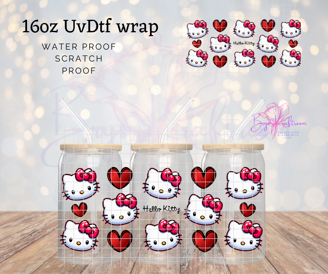 Hearts + Faces HK UV DTF Wraps