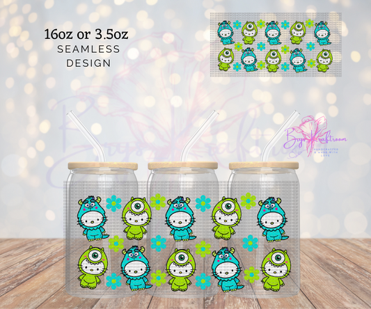 Hk Cute Monster UV DTF Wraps