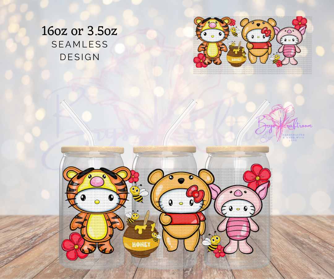 Hk Pooh Friends *Exclusive* UV DTF Wraps