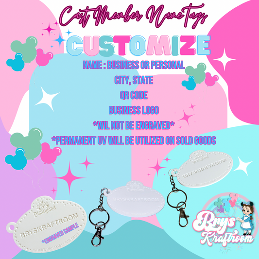 Cast Member Name Tags