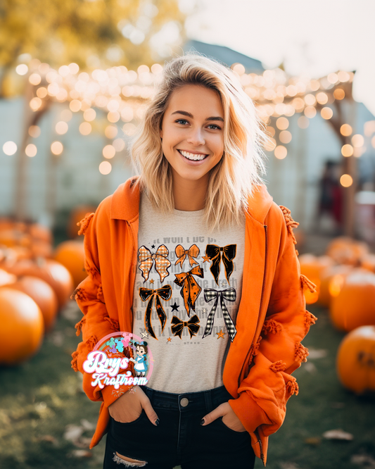 Black + Orange Bows