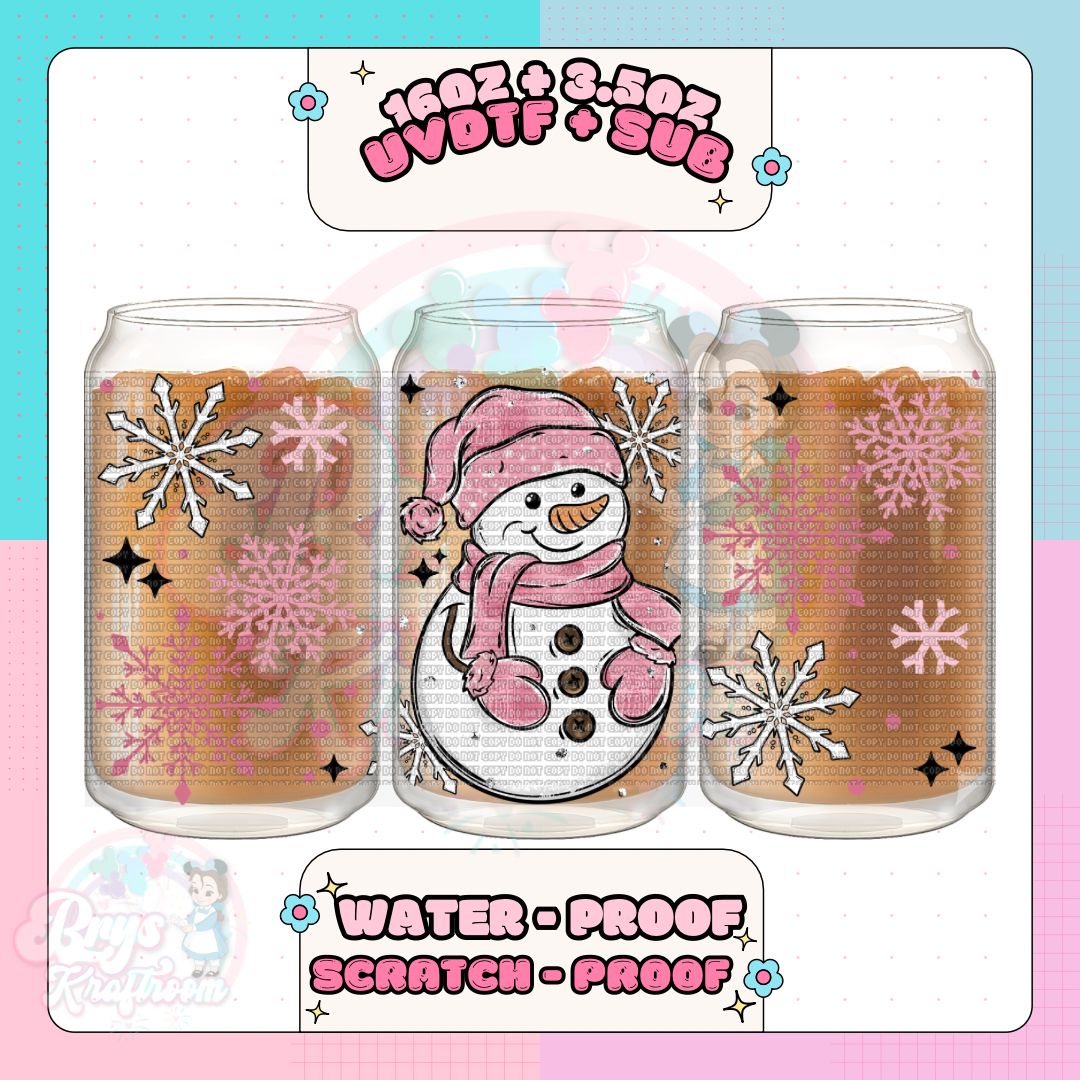 Pink Snowman