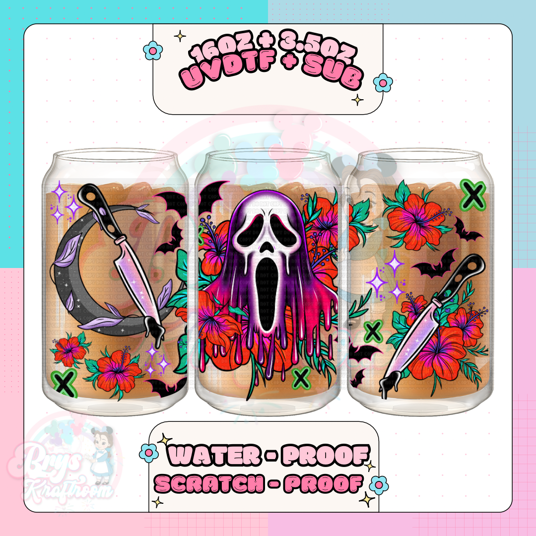 Floral Ghost Face
