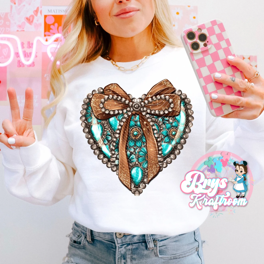 Turquoise Heart (Turq. Sleeves)