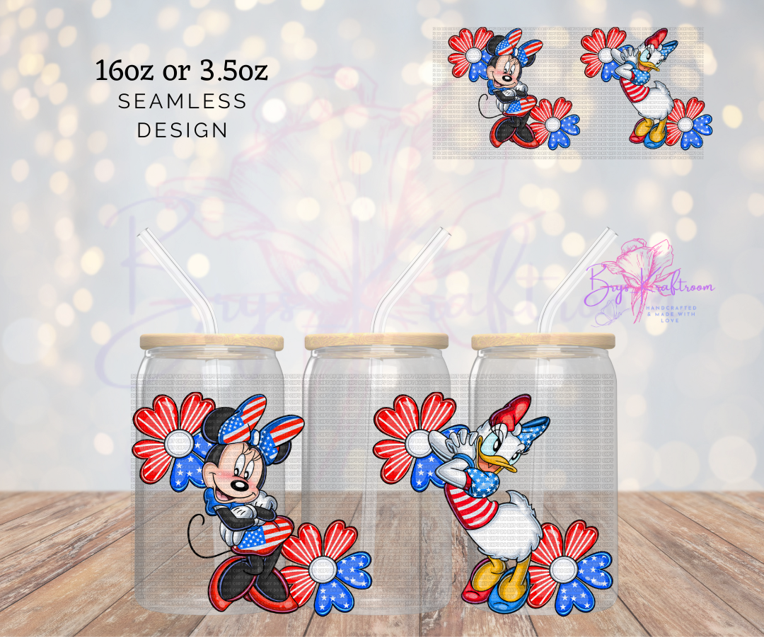 4th Minnie + Daisy UV DTF Wraps