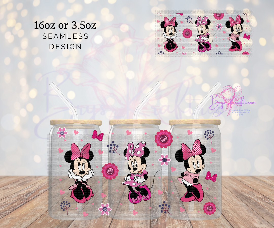 Minnie Flowers UV DTF Wraps