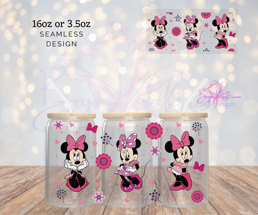 Minnie Flowers UV DTF Wraps