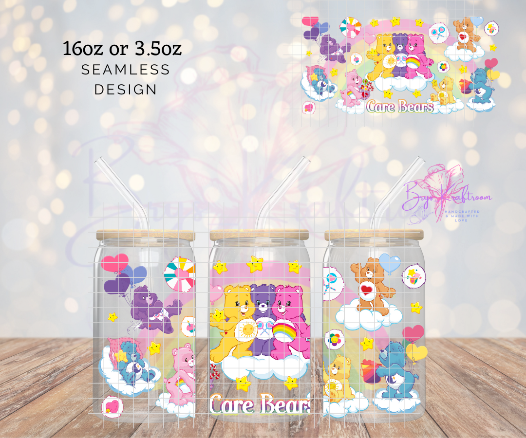 Care Bears UV DTF Wraps