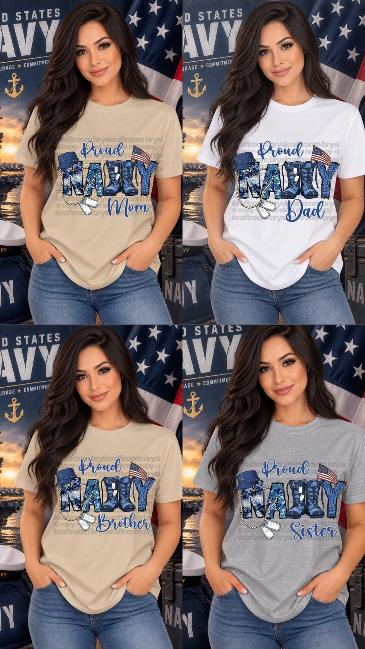 Navy - T-SHIRT