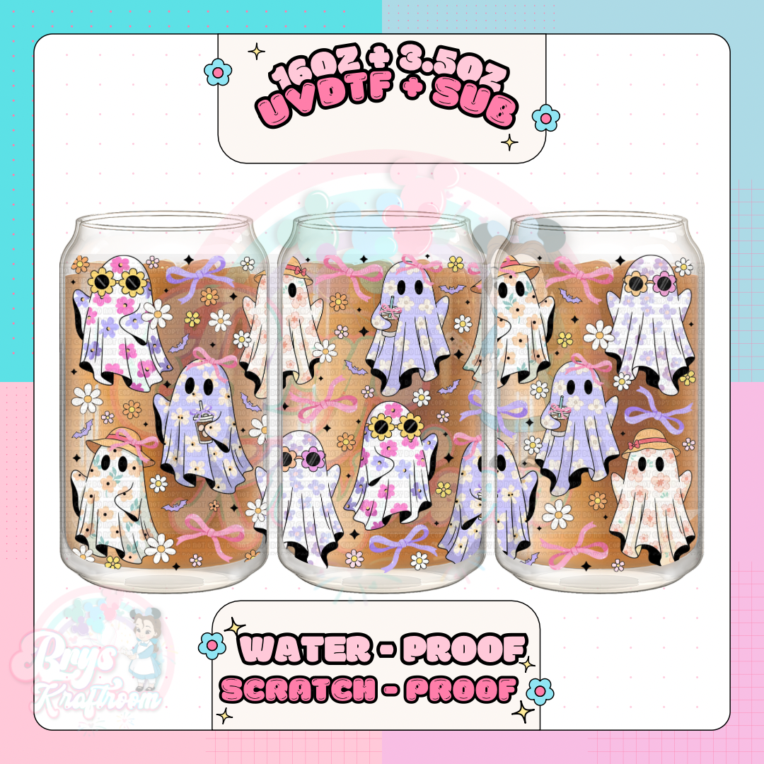 Floral Groovy Ghoul Ghosts