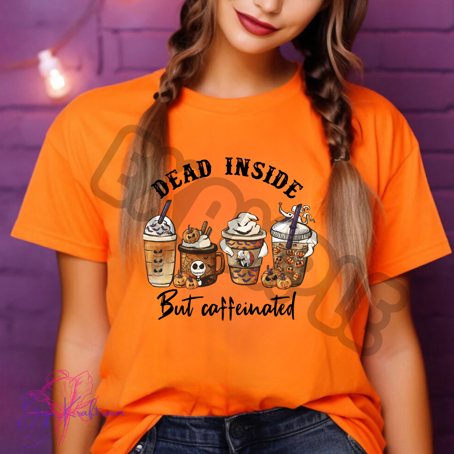 Dead inside but caffeinated J+S 9” DTF Transfer