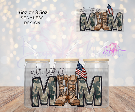 Air Force MOM UV DTF Wraps