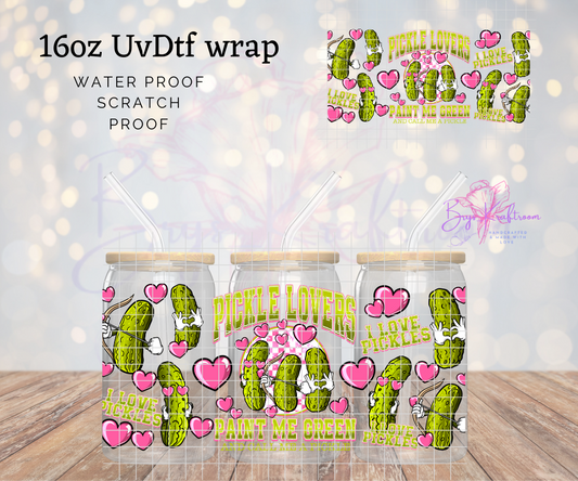Pickle Lover UV DTF Wraps