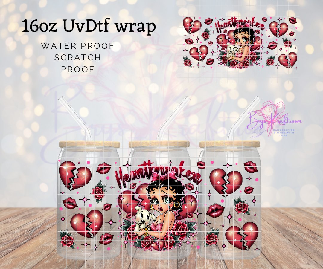 BB Heartbreaker UV DTF Wraps