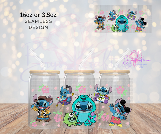 Stitch Dress up UV DTF Wraps