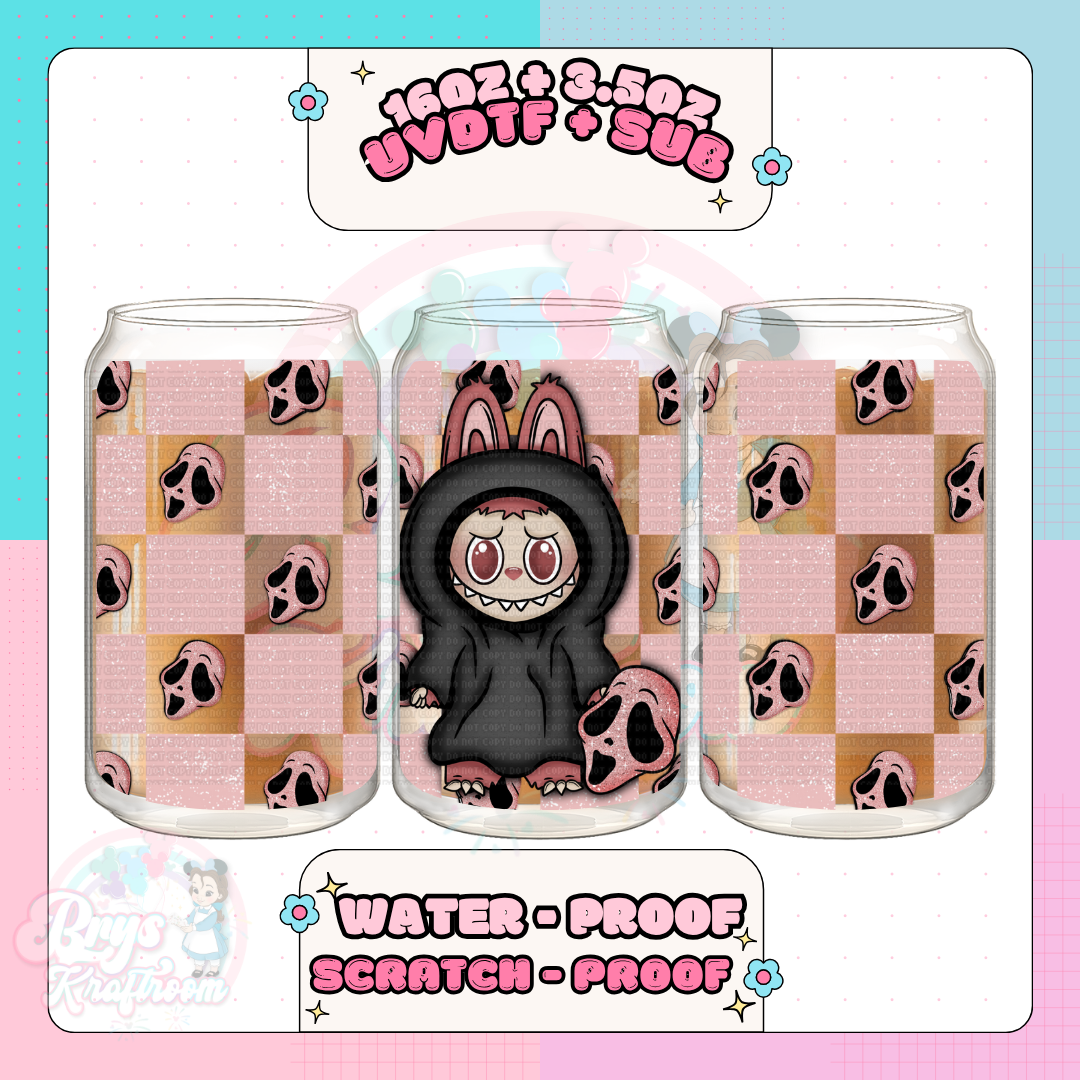 Ghost Face Labubu | Pink Mask