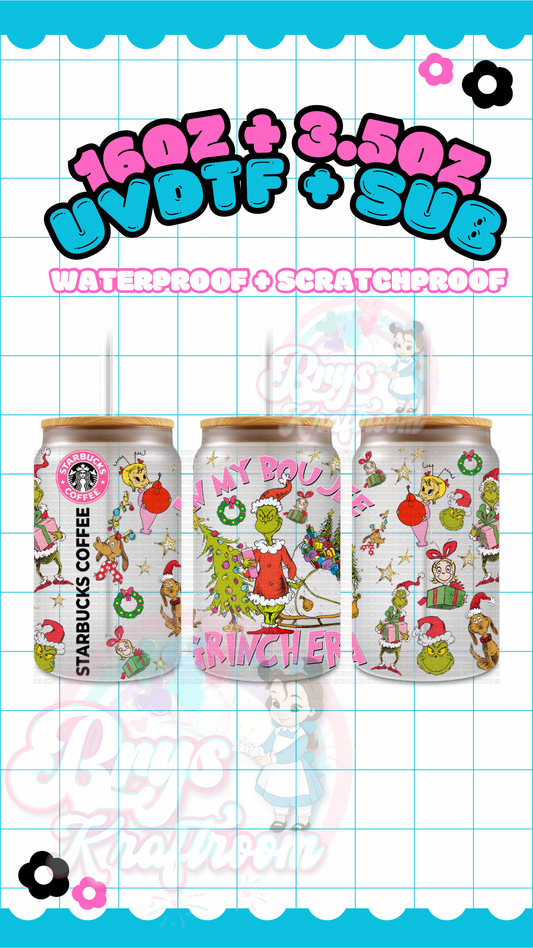 Boujee Pink Starbies Grinch