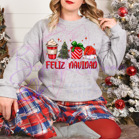 Feliz Navidad 11” DTF Transfer