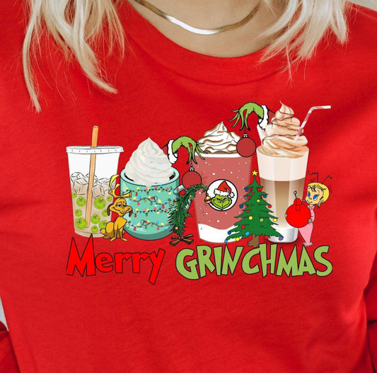 Merry Grinchmas Coffee’s 11” DTF Transfer