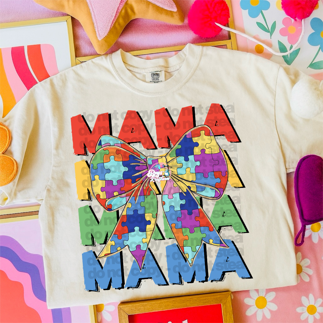 Mama Autism Bow