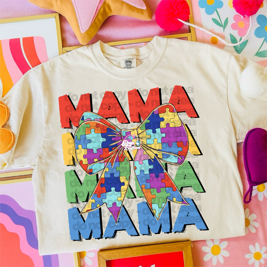 Mama Autism Bow