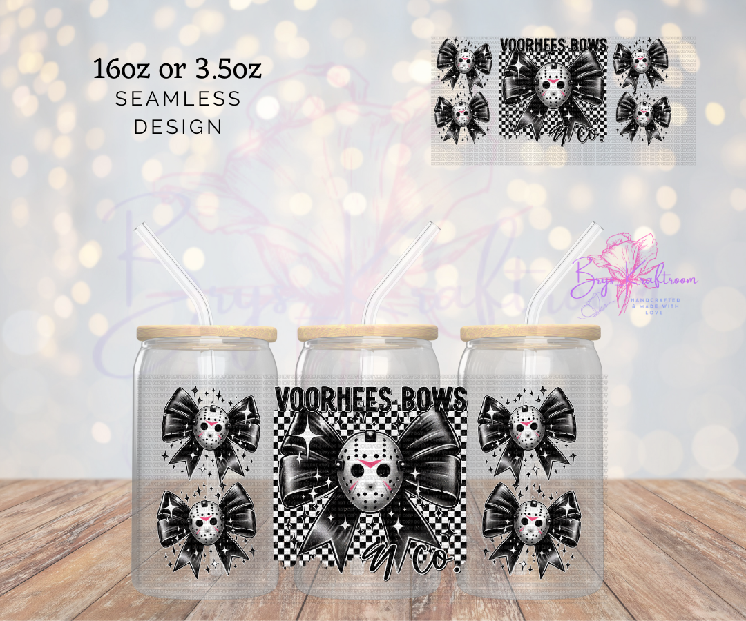 Voorhees bows UV DTF Wraps