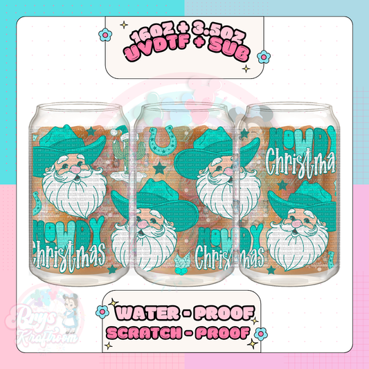 Turquoise Howdy Xmas