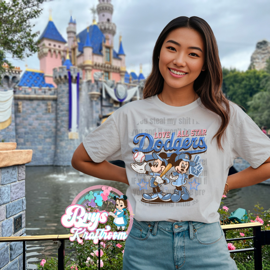 Mouse- Love All Star Dodgers