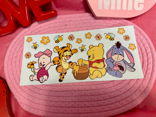 Pooh Baby Friends UV DTF Wrap