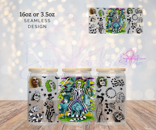 Beetle juice UV DTF Wraps