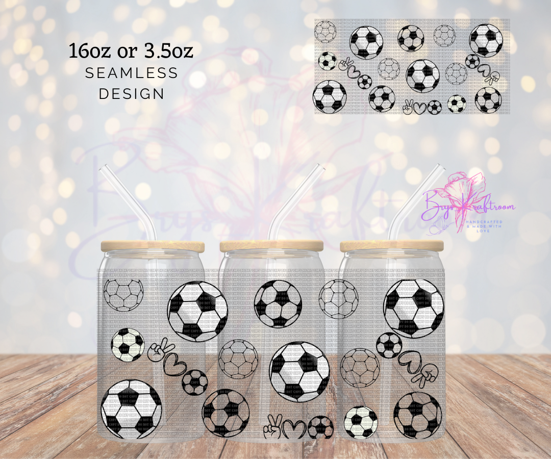 Soccer Balls UV DTF Wraps