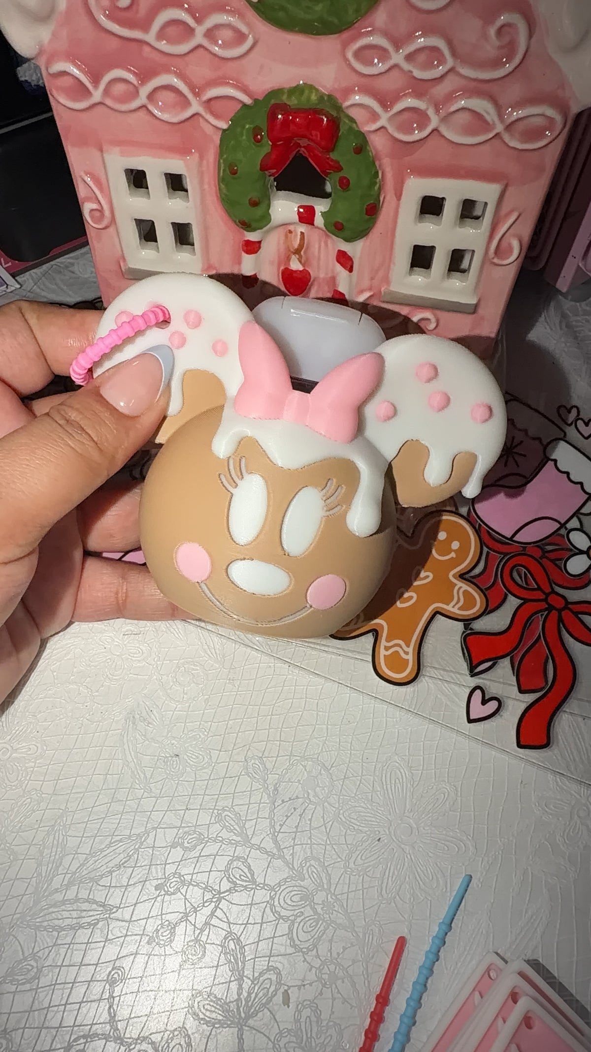 Minnie Pink Bow | SaniBac Holder| 3D
