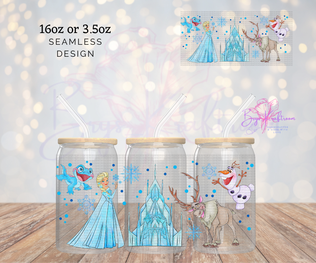 Queen Elsa UV DTF Wraps