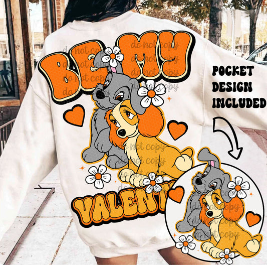 Be My Valentine w/pocket