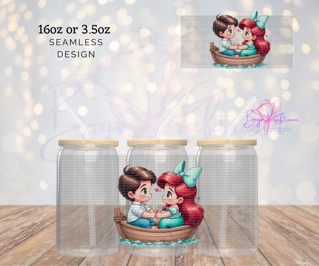 Mermaid Boat Decal *EXCLUSIVE UV DTF Wraps