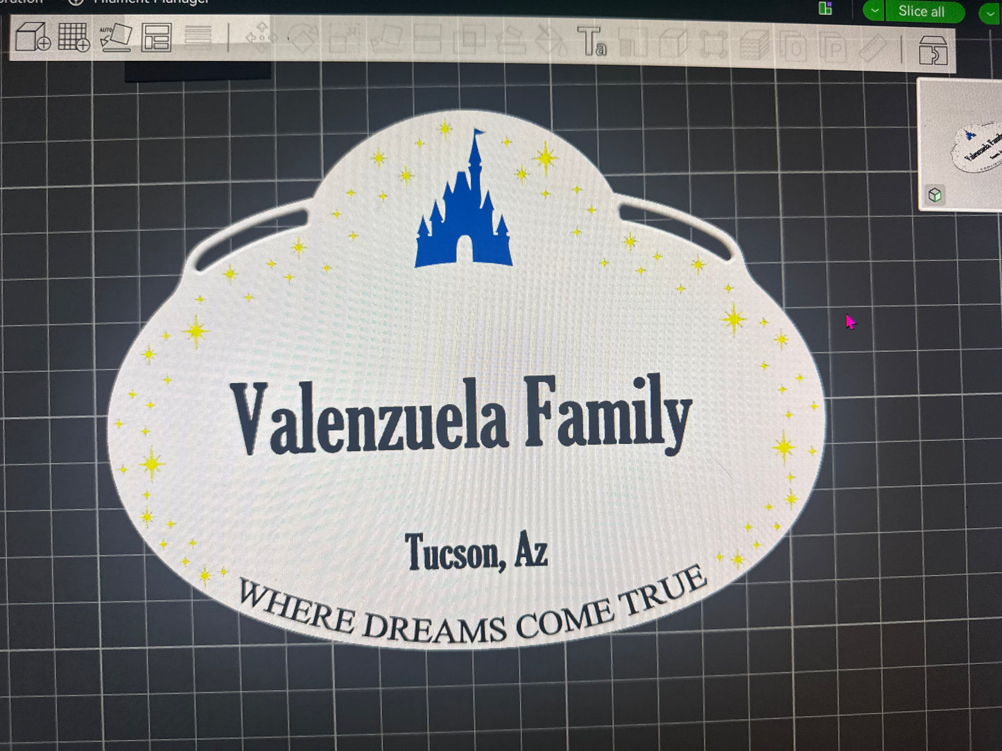 Stroller Cast Tags