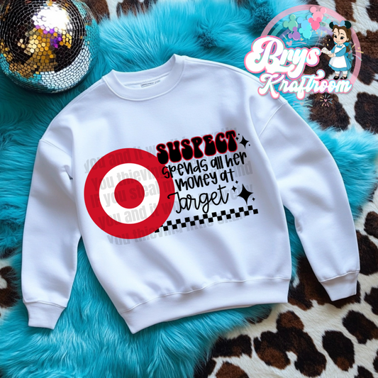 Suspect- Spends All Her Money at Target