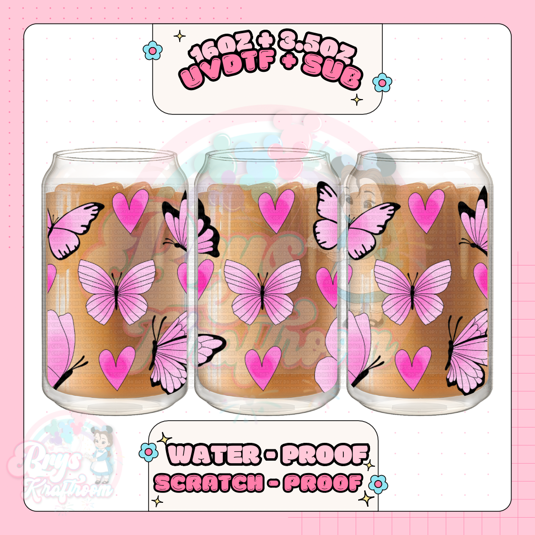 Pink Mariposas y Hearts