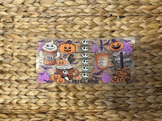 Halloween Starbucks UV DTF Wraps