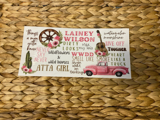 Lainey Pink UV DTF Wraps